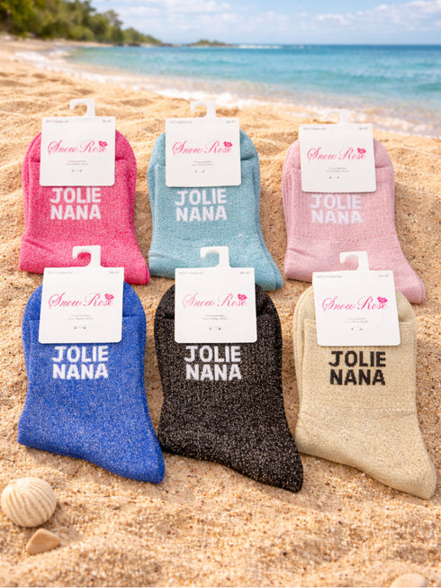 Chaussettes hautes à paillettes "JOLIE NANA"