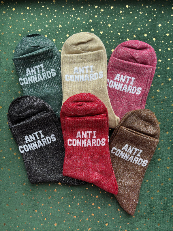 Chaussettes à paillettes "ANTI CONNARD" 36/41