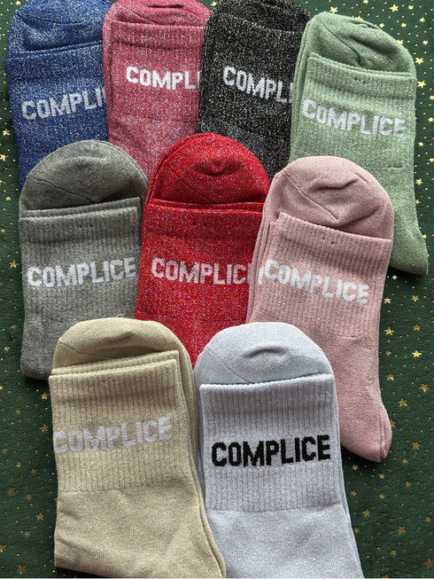 Chaussettes hautes à paillettes "COMPLICE" 36/41
