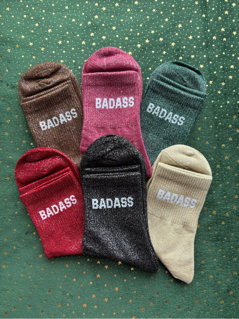 Chaussettes à paillettes "BADASS" 36/41