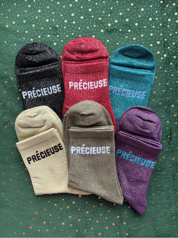 Chaussettes à paillettes "PRECIEUSE" 36/41