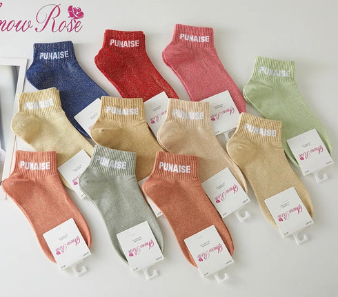 Socquettes à paillettes “PUNAISE” – 36/42