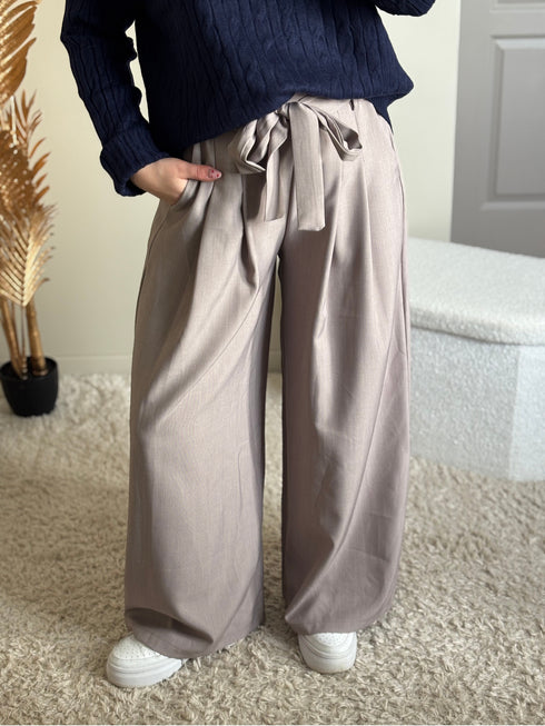 Pantalon fluide taupe ROXY