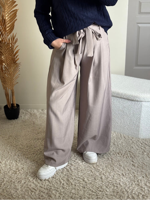 Pantalon fluide taupe ROXY