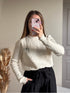 Pull torsadé écru J'ADORE