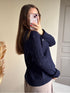 Pull torsadé marine J'ADORE
