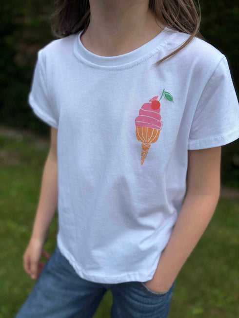T-shirt blanc Chloé (collection enfant)