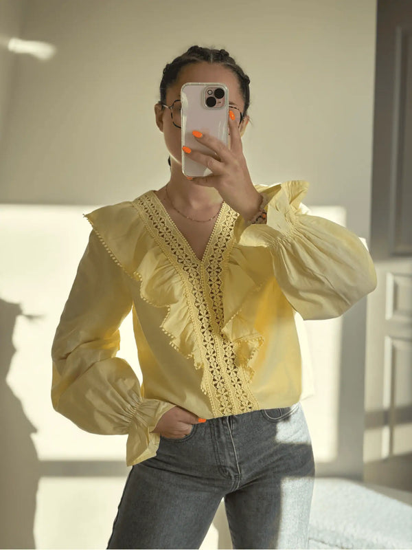 Blouse jaune CHIARA