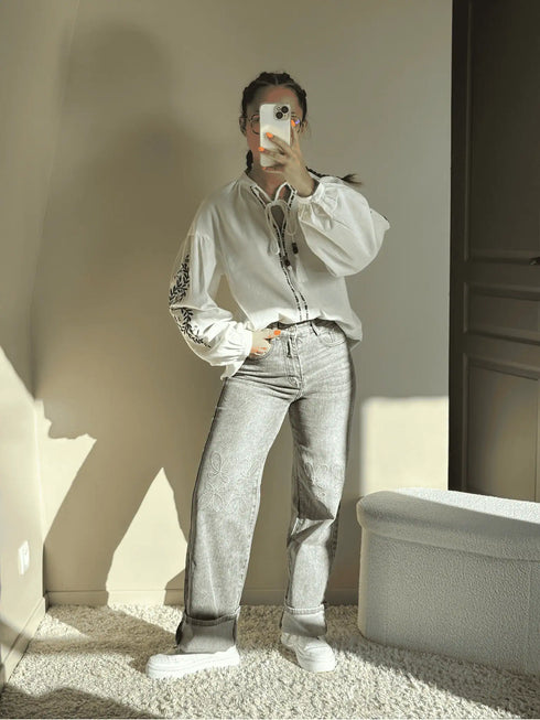 Blouse bohème blanche MADDY