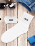 Chaussettes homme noir ou blanc "RELOU" - 39/45