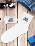 Chaussettes homme noir ou blanc "CASSE COUILLES" - 39/45