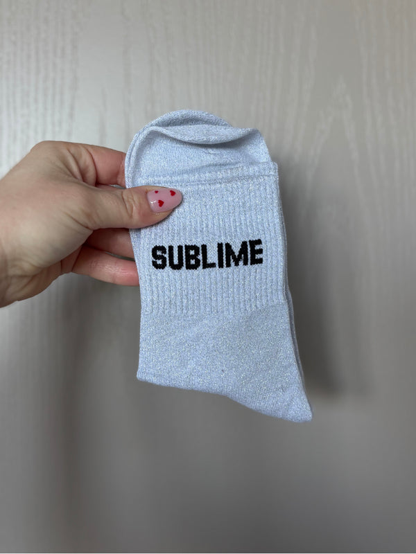 Chaussettes hautes à paillettes "SUBLIME" 36/41
