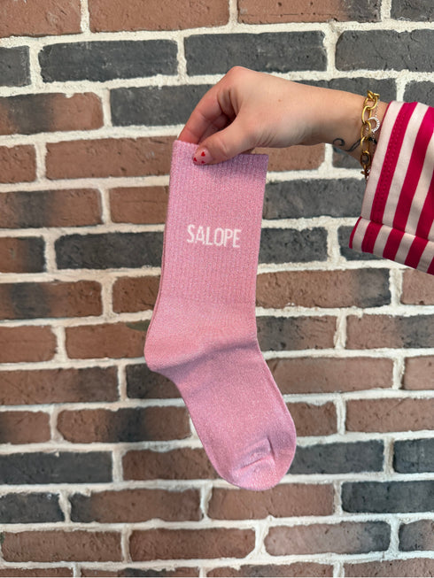 Chaussettes hautes à paillettes “SALOPE” – 36/42