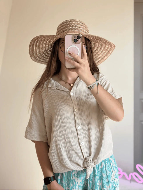 Chemise beige JASMINE