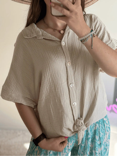 Chemise beige JASMINE