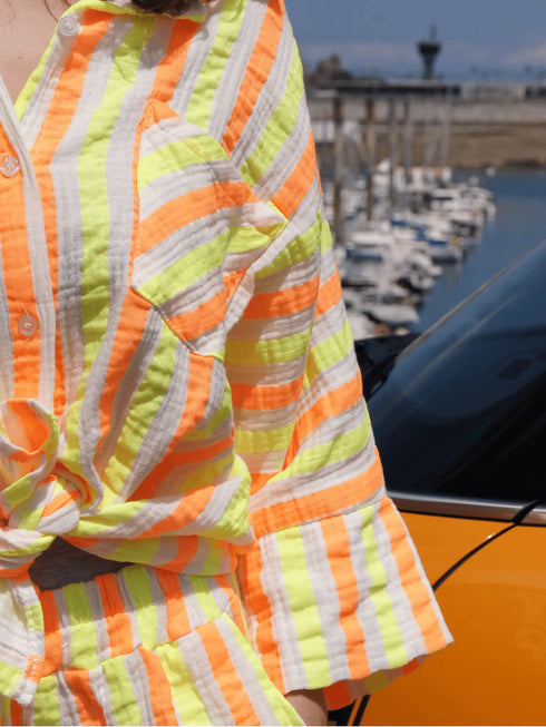 Chemise jaune fluo CAMELIA