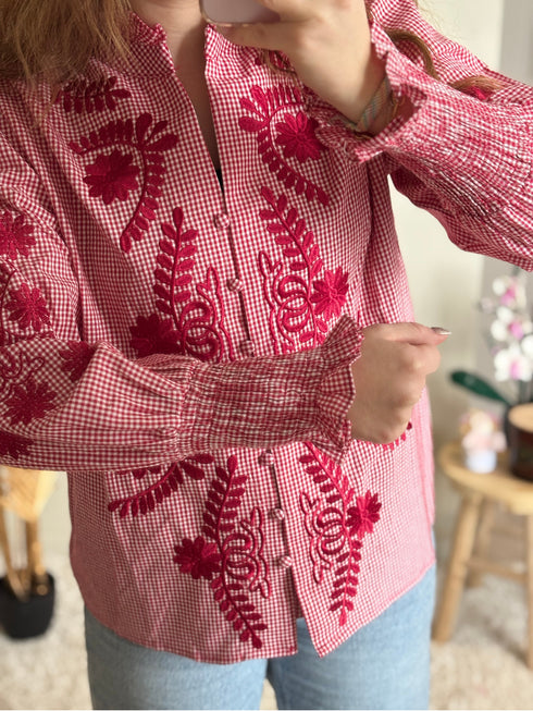 Chemise bordeaux LOU