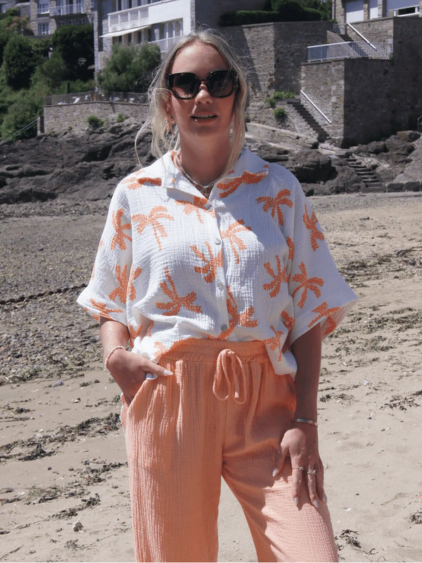 Chemise saumon MAILYS