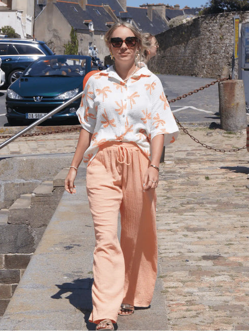 Chemise saumon MAILYS