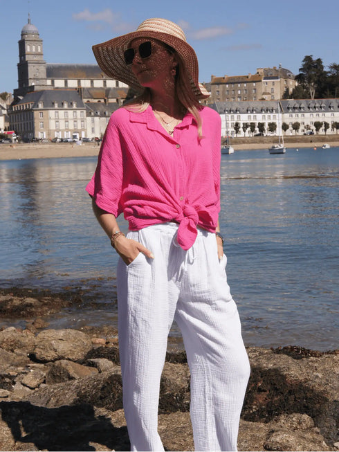 Chemise fuchsia CLEO