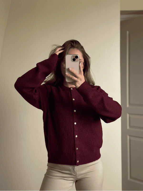 Gilet bordeaux PAULA