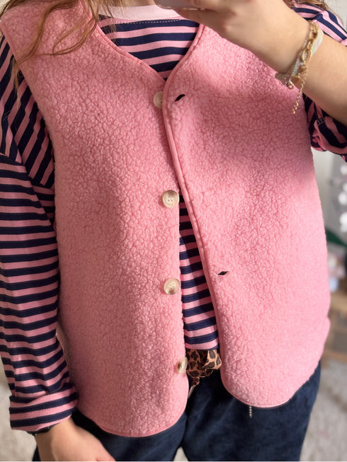 Gilet sans manches rose ZOÉ