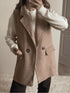 Gilet mi-long sans manches beige JOY