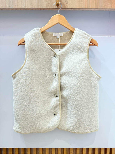 Gilet sans manches écru ZOÉ