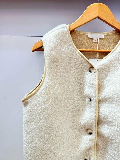 Gilet sans manches écru ZOÉ