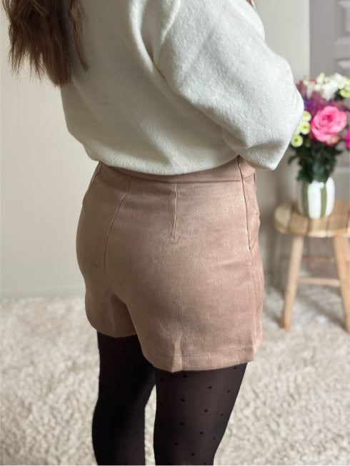 Jupe short beige ALBA