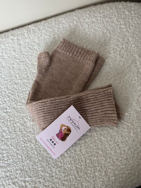 Gants Mitaine beige