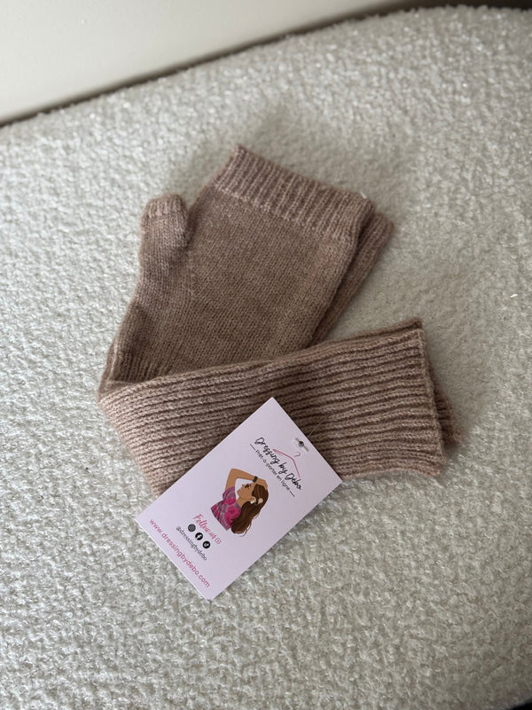 Gants Mitaine beige