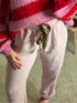 Pantalon en velours rose AVA