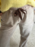 PRECOMMANDE - Pantalon en velours beige AVA