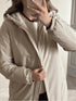 Parka mi longue beige CHARLIE