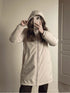 Parka mi longue beige CHARLIE