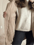 Parka mi longue beige CHARLIE
