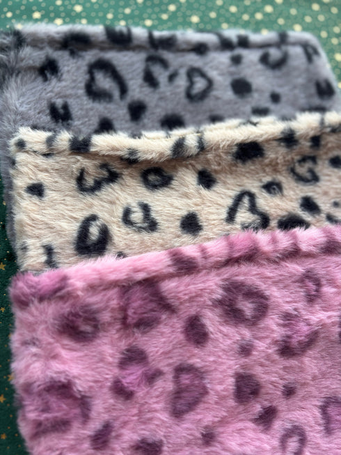 Pochette LEOPARD fausse fourrure