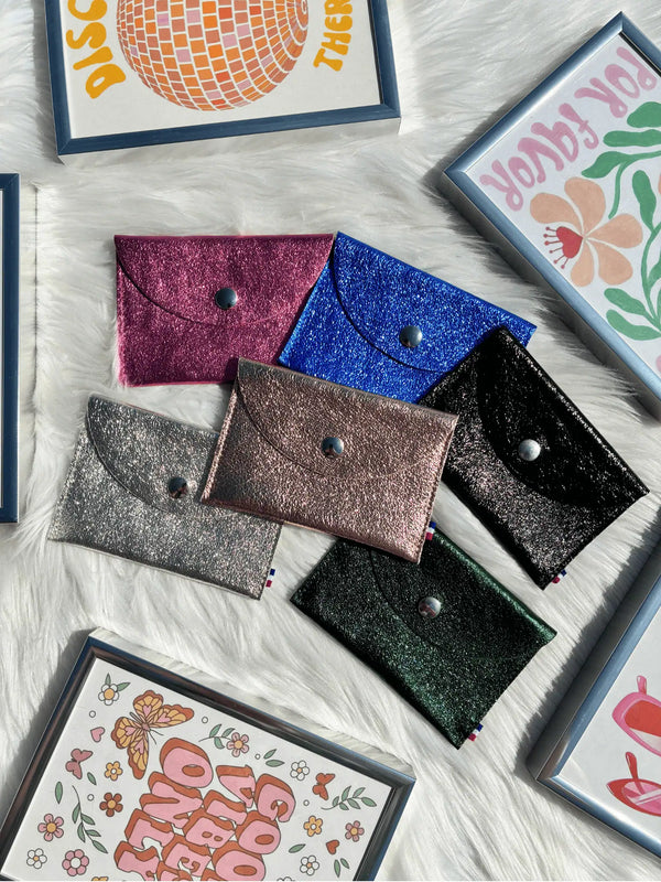 Porte-cartes brillant à 1 rangement