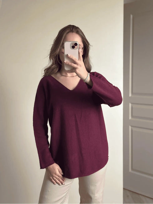 Pull bordeaux ENORA