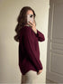 Pull bordeaux ENORA
