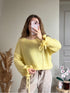 Pull jaune ÉLÉNA