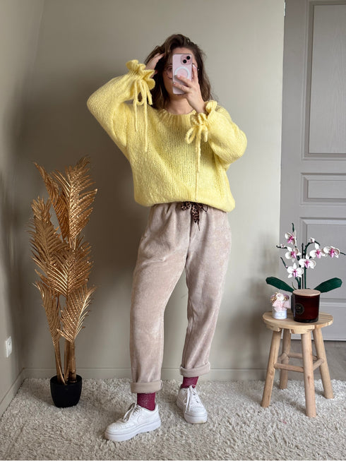 Pull jaune ÉLÉNA
