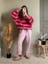 Pull rose/bordeaux LILA