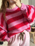 Pull rose/bordeaux LILA