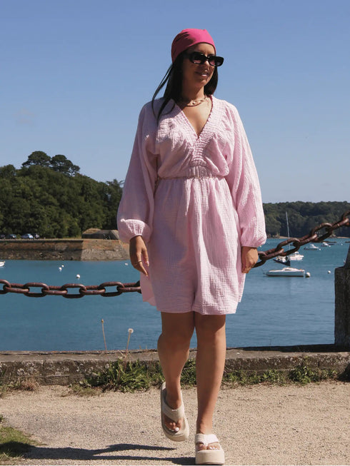 Robe rose DORIANE