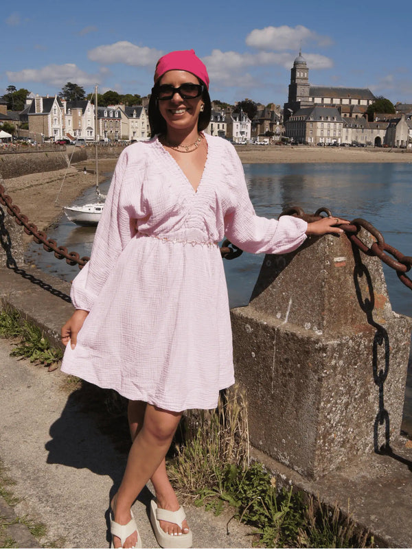 Robe rose DORIANE