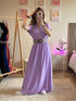 Robe longue lilas CAMILLE