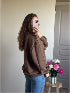 Sweat marron AMOUR