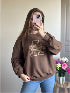 Sweat marron AMOUR